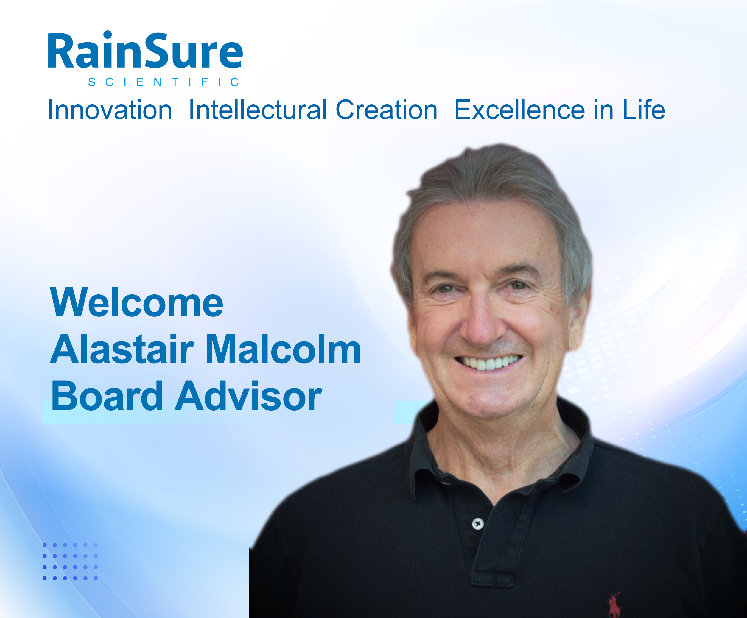 Bienvenue au conseiller du conseil d'administration Alastair Malcolm